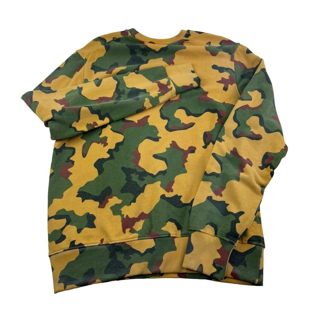 NWT Eleven Paris Brown & Green Camouflage Crewneck Cotton Sweatshirt Size Large - Picture 3 of 8